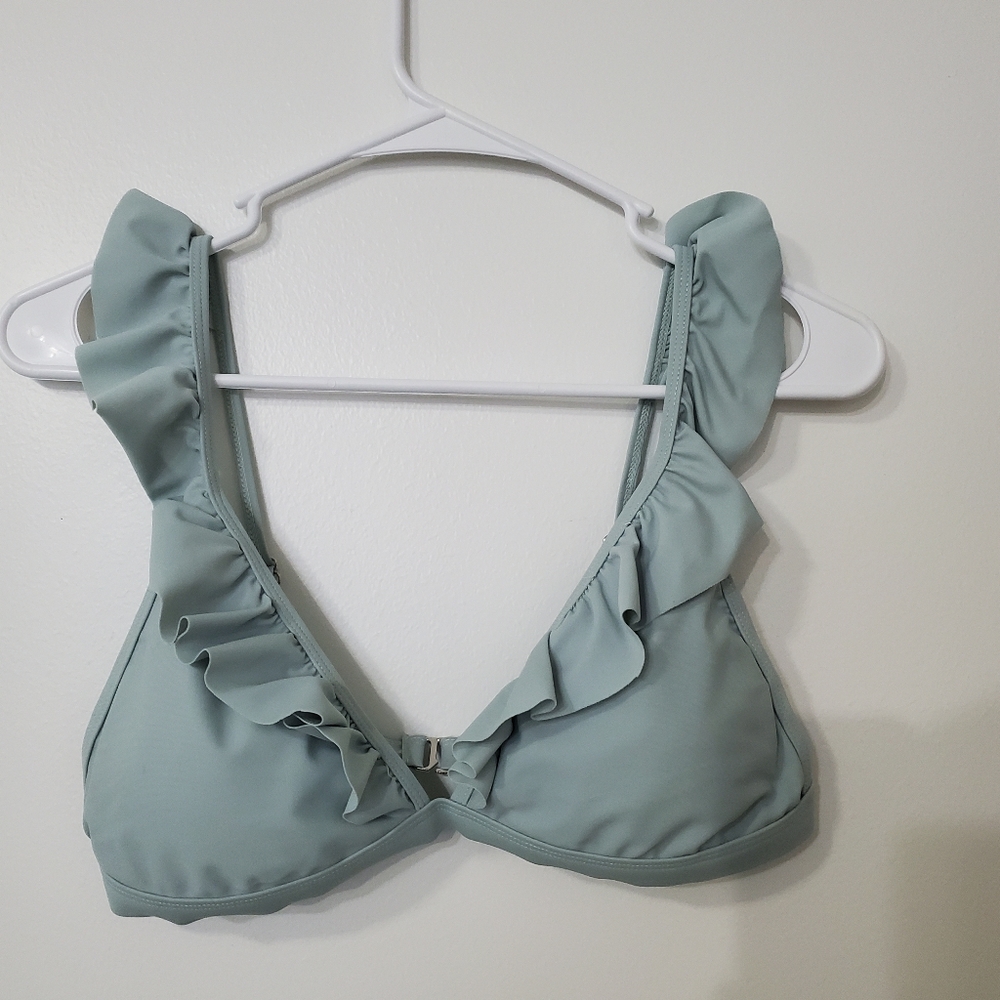 Shekini Mint Green Ruffle Bikini